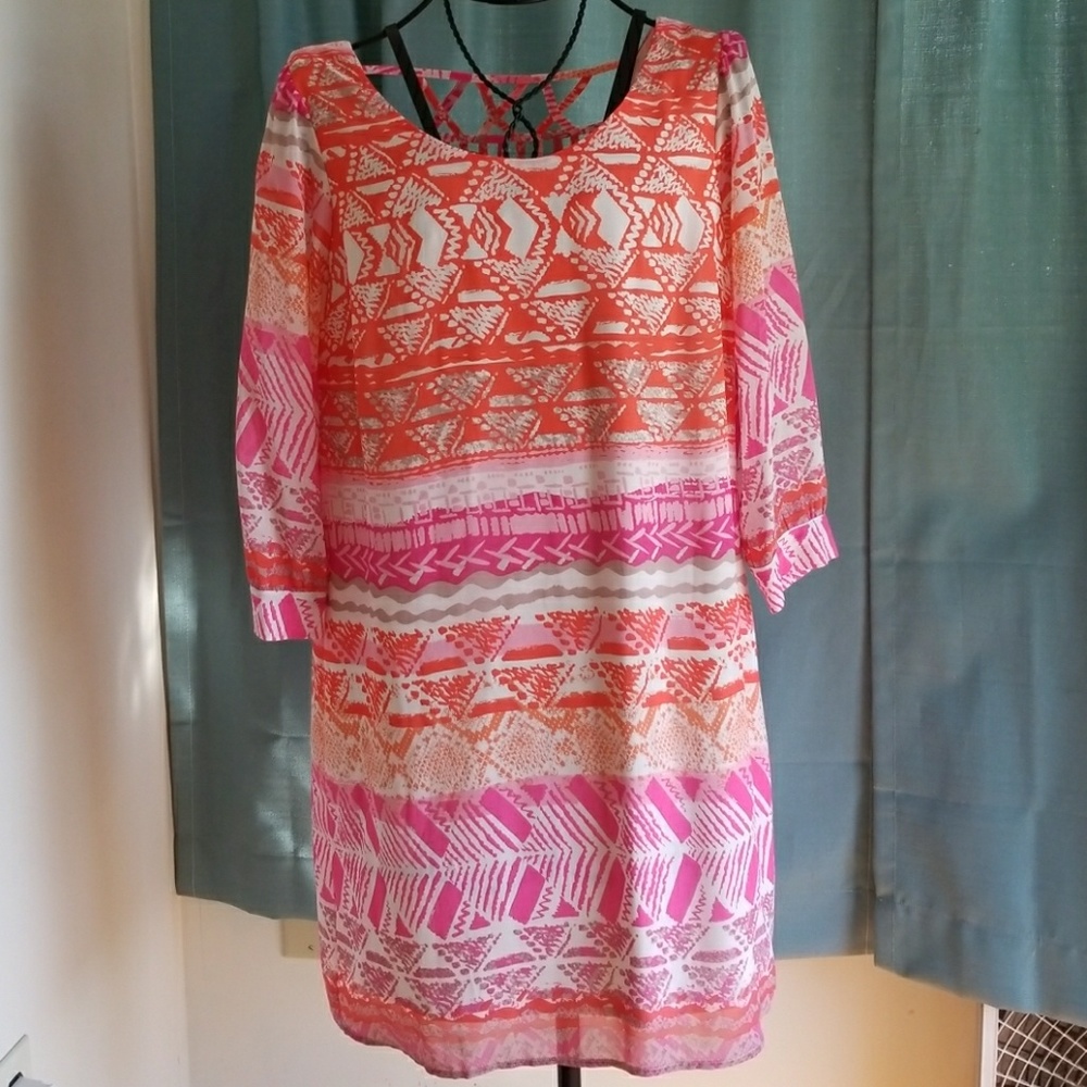Tribal Print Mini Dress